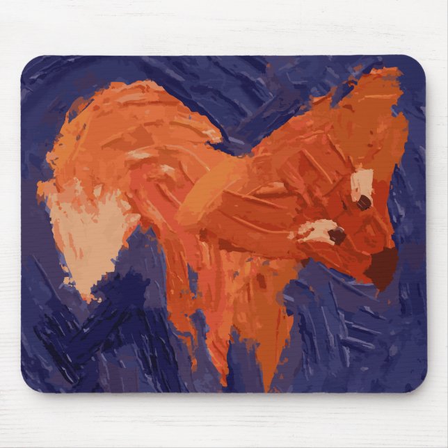 Cute Fox Mouse Pad Musmatta (Framsidan)