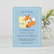 Cute Fox på Blue Boys 5:e födelsedagen