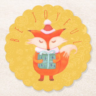 Cute Fox-Papprare Underlägg Papper