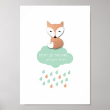 Cute Fox Poster