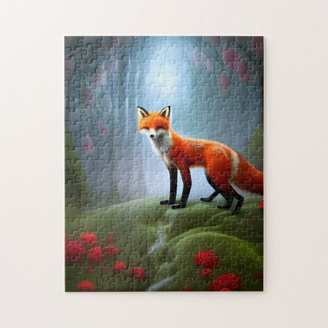 Cute Fox Puzzle Pussel (Vertikal)