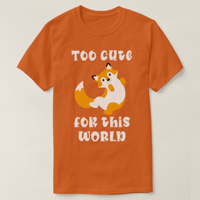 Cute Fox Red Fox T Shirt (Design framsida)