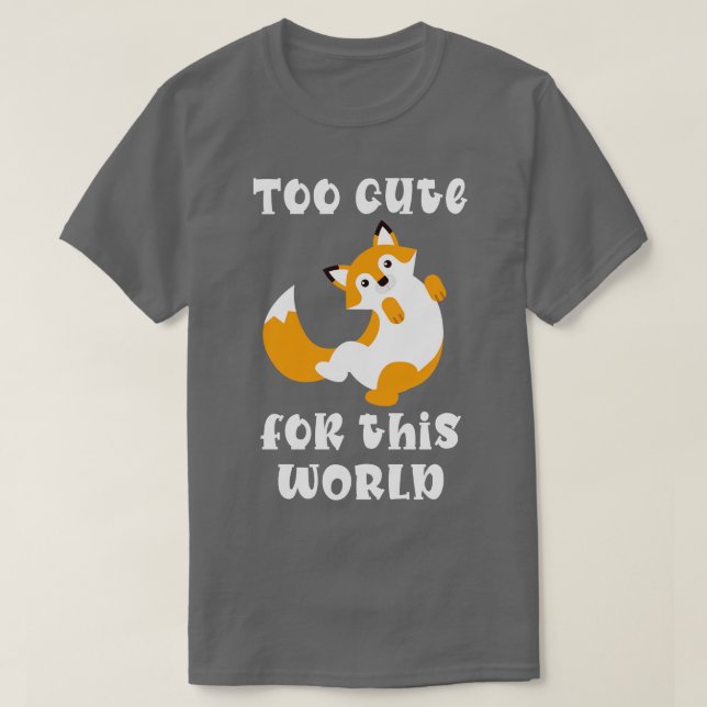 Cute Fox Red Fox T Shirt (Design framsida)