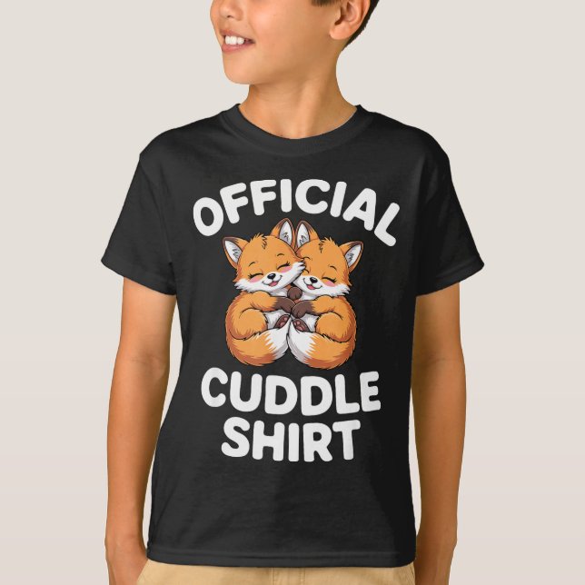 Cute Fox Snuggle Couple This Is My Cuddle  T Shirt (Framsida)
