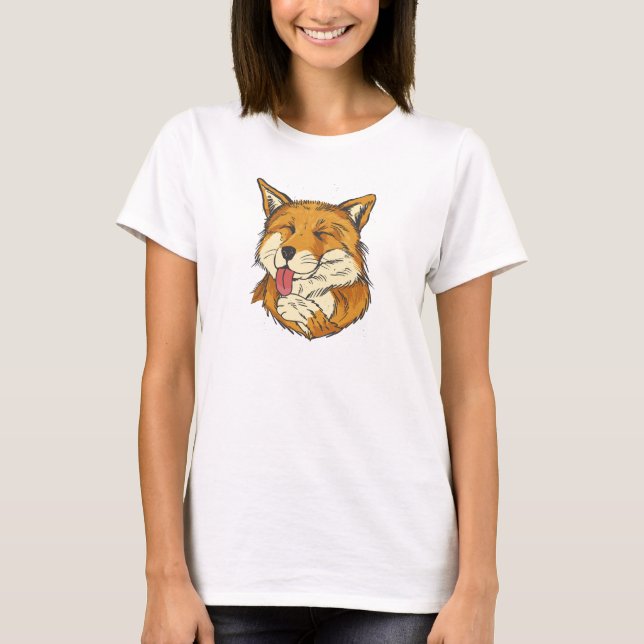 cute fox t shirt (Framsida)