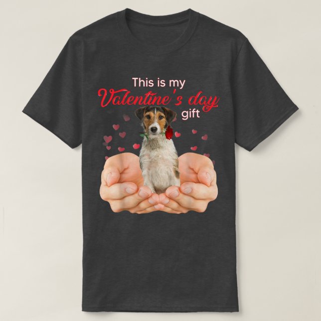Cute Fox Terrier This Is My Valentine's Day Pajama T Shirt (Design framsida)