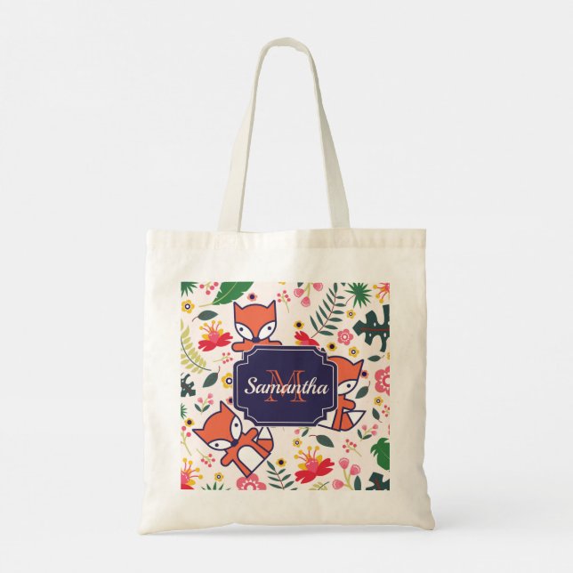 Cute Fox Tygkasse (Baksida)