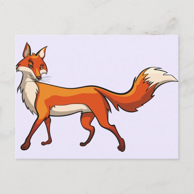 Cute Fox Vykort (Framsida)