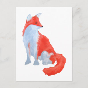 Cute Fox Vykort
