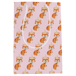 Cute Fox Woodland Party Hat Grattis på födelsedage