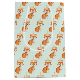 Cute Fox Woodland Party Hat Grattis på födelsedage