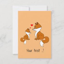 Cute foxs födelsedag