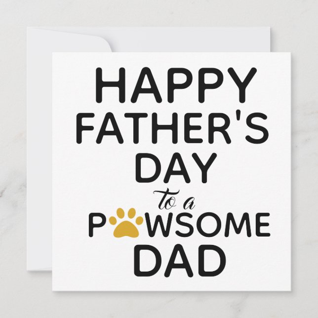 Cute från Hund till Pappa Fars dag Kort (Framsida)