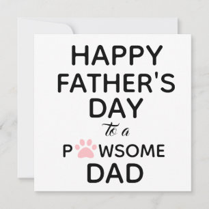 Cute från Hund till Pappa Fars dag Kort