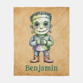 Cute Frankenstein Halloween Birthday Mash Gift Fleecefilt