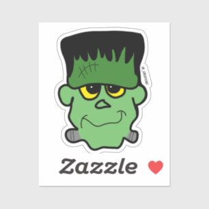 Cute Frankenstein Head Klistermärken