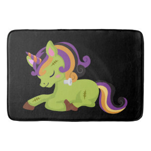 Cute Frankenstein Unicorn Halloween Badrumsmatta