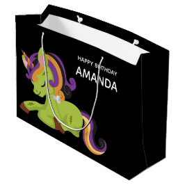 Cute Frankenstein Unicorn Halloween Birthday