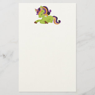 Cute Frankenstein Unicorn Halloween Brevpapper