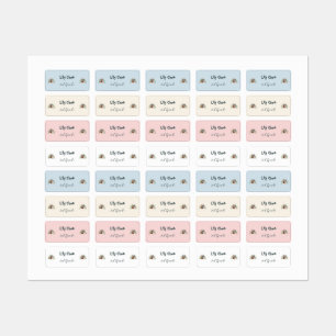 Cute Fransk Bulldog Back to school Rainbow Klistermärke