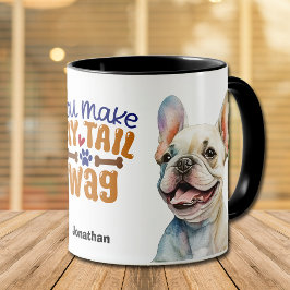 Cute Fransk Bulldog du gör min Svan-påse Mugg