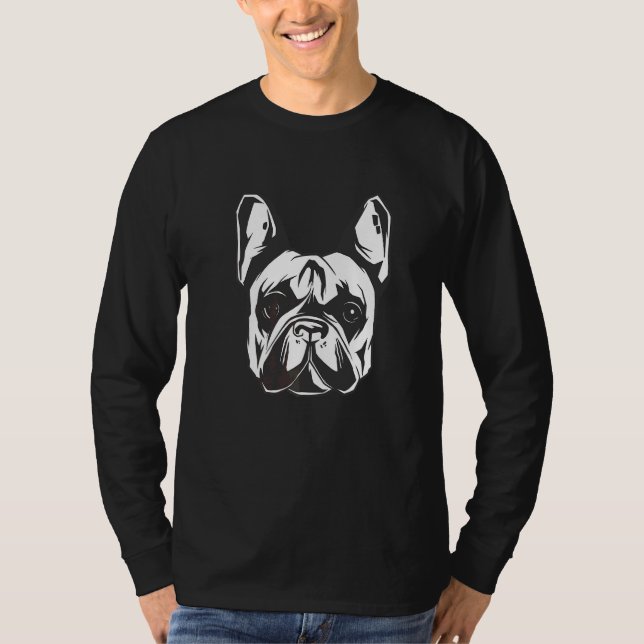 Cute Fransk Bulldog Frenchie Hund Hundägare Puppy  T Shirt (Framsida)