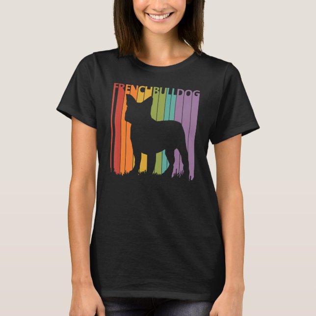 Cute Fransk Bulldog Frenchie Hundägare T Shirt (Framsida)