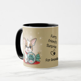 Cute Fransk Bulldog Funny Gott nytt år Mugg