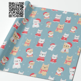 Cute Fransk Bulldog jul Mönster Presentpapper