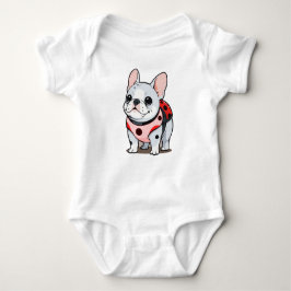 Cute Fransk Bulldog Ladybug T Shirt
