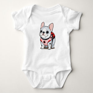 Cute Fransk Bulldog Ladybug T Shirt