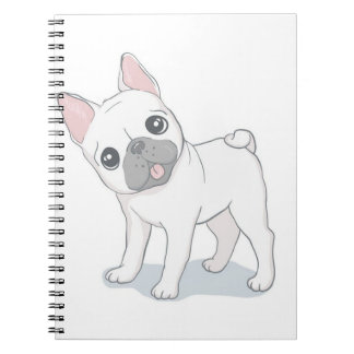 Cute Fransk Bulldog Porträtt | HUND ÄLSKARE Anteckningsbok