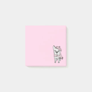 Cute Fransk Bulldog Post-it Block