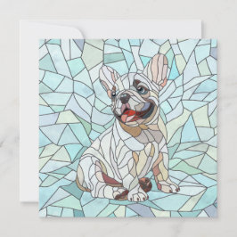 Cute Fransk Bulldog Puppy - pastellmosaik