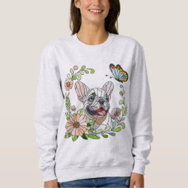 Cute Fransk Bulldog Puppy - pastellmosaik T Shirt