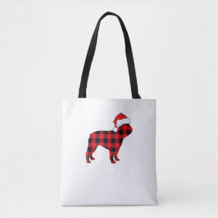 Cute Fransk Bulldog Santa Hat jul Red Play Tygkasse