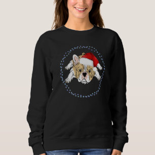 Cute Fransk Bulldog Santa Kids Girls Boy T Shirt