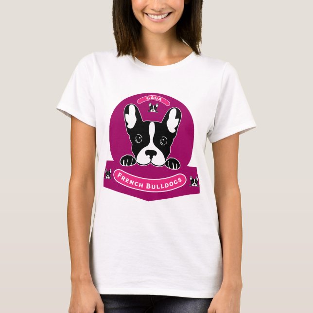Cute Fransk Bulldog T Shirt (Framsida)