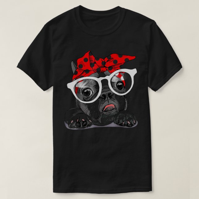 Cute Fransk Bulldog T Shirt (Design framsida)