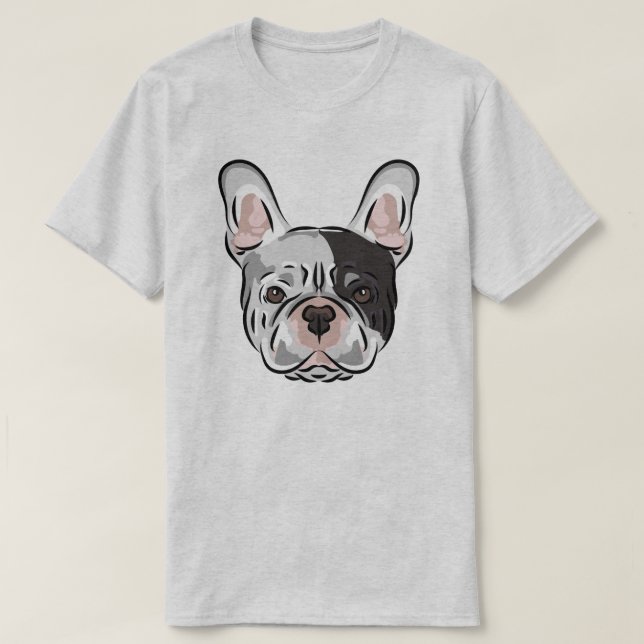 Cute Fransk Bulldog T-Shirt (Design framsida)