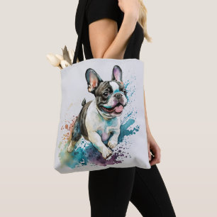 Cute Fransk Bulldog Tygkasse