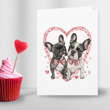 Cute Fransk Bulldog Valentines day Kärlek-citat