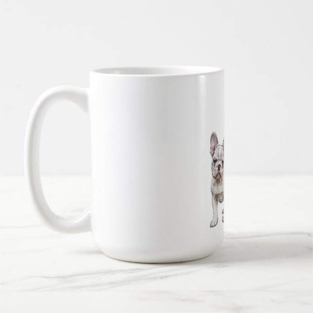 CUTE FRANSK BULLDOGS KAFFEMUGG (Vänster)