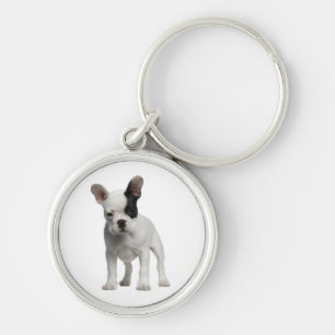 Cute Fransk - nyckelkedja för dockningsdockor Rund Silverfärgad Nyckelring