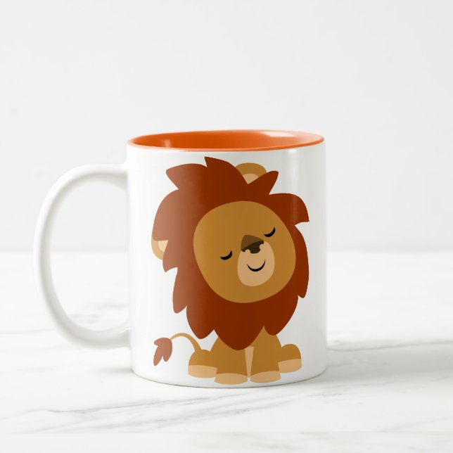 Cute fredliga Tecknaden Lejona Mugg (Vänster)