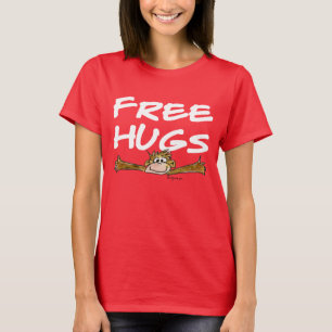 Cute Free Hugs Monkey Tanktop T Shirt