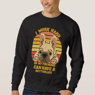 Cute French Bull Dog hundägare 1 Lång Ärmad Tröja