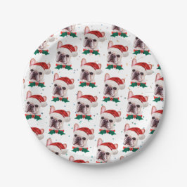 Cute French Bulldog Dog Christmas Pattern