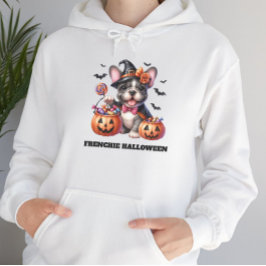 Cute French Bulldog Halloween Candy Witch T Shirt
