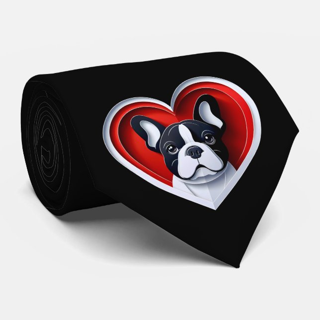 Cute French Bulldog Heart Frenchie Dad Dog Lover Slips (Rullad)